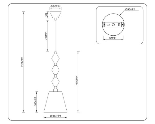 Люстра Ambrella Light HIGH LIGHT LH75405