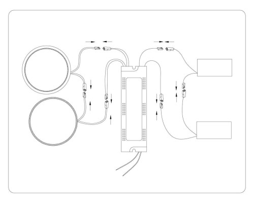 Потолочная светодиодная люстра Ambrella light Comfort LineTech FL51393