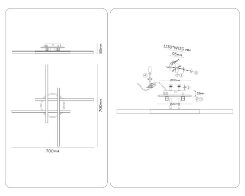 Люстра Ambrella Light COMFORT FL6281