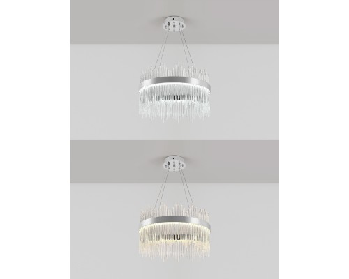 Подвесная люстра Natali Kovaltseva LED LAMPS 81261 100 Вт 3300/4300/7000K Хром