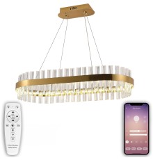 Подвесная светодиодная люстра Natali Kovaltseva LED LAMPS 81252 120W 3300*4300*7000K Золото