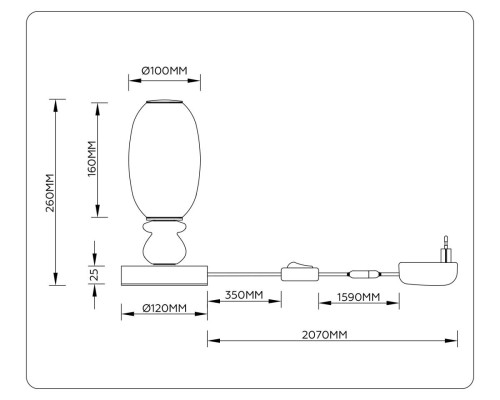 Настольная лампа Ambrella Light HIGH LIGHT LH53154