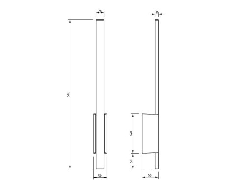 Уличный настенный светодиодный светильник Escada 30009W/01LED