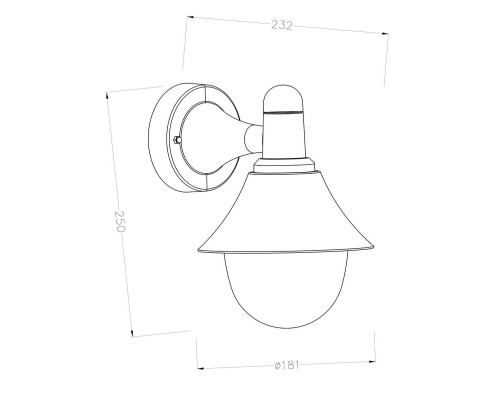 Уличный настенный светильник Escada 30009W/01