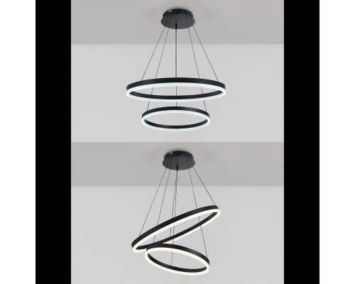 Подвесная светодиодная люстра Natali Kovaltseva LED LAMPS 81298 LED Чёрный 140Вт