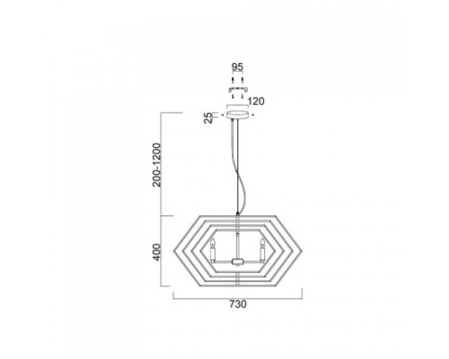 Подвесной светильник Folle 4xE14 40W VL1514P04