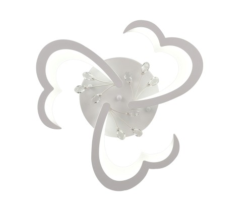 Светодиодный светильник люстра LED LAMPS 81120/3C с пультом ДУ, моб. приложением 80W, белый, LED