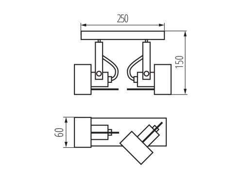 Спот Kanlux SONDA II EL-2I W 34923