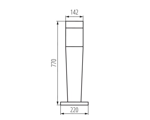 Уличный светильник Kanlux INVO OP 77-L-GR 29172