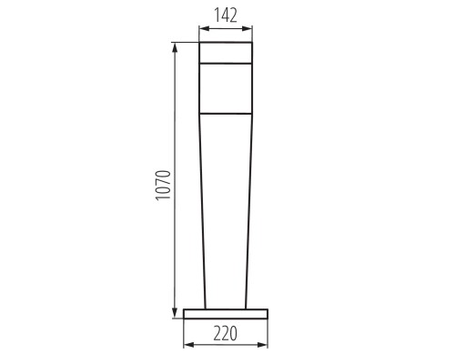 Уличный светильник Kanlux INVO OP 107-L-GR 29173