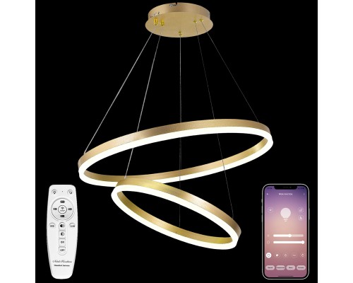 Подвесная светодиодная люстра Natali Kovaltseva LED LAMPS 81299 LED Золотой 140Вт