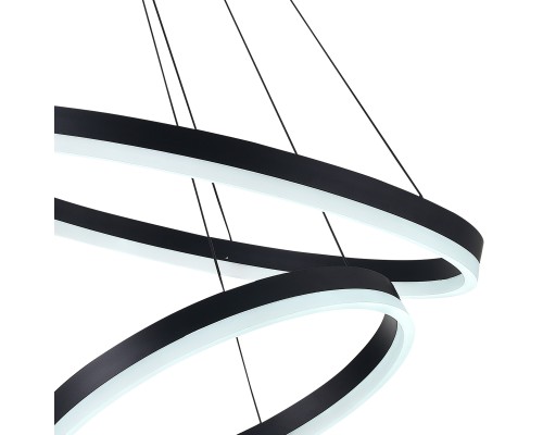 Подвесная светодиодная люстра Natali Kovaltseva LED LAMPS 81298 LED Чёрный 140Вт