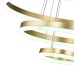 Светодиодная люстра LED LAMPS 81279 тройной нимб с пультом ДУ, моб. приложением 160W, золотой, LED