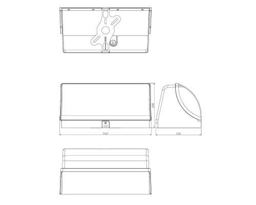 Уличный нвстенный светодиодный светильник Escada 30002W/01LED WH