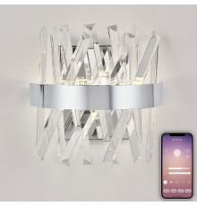Светодиодное бра LED LAMPS 81114/1W нимб с моб. приложением 35W, хром, LED