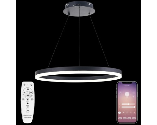 Подвесная светодиодная люстра Natali Kovaltseva LED LAMPS 81295 LED Чёрный 80Вт