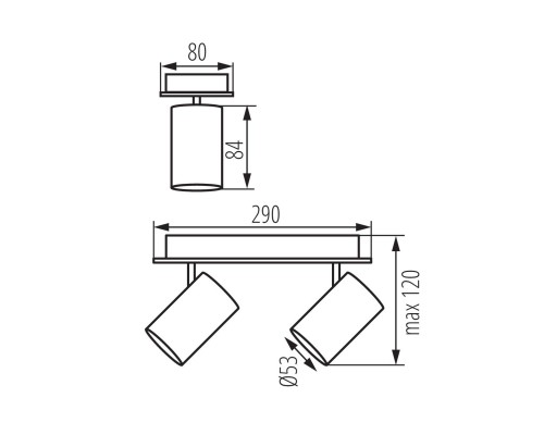 Спот Kanlux EVALO EL-2I W-SR 35692