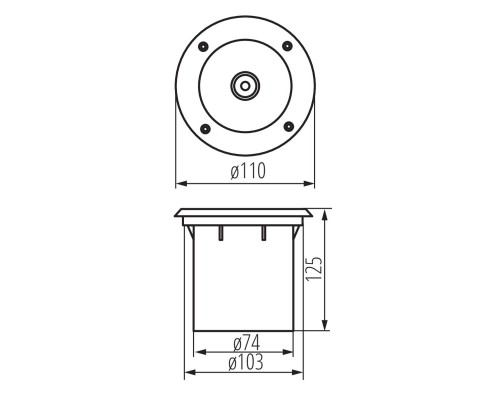 Грунтовый светильник Kanlux MORO N IG-20 18194