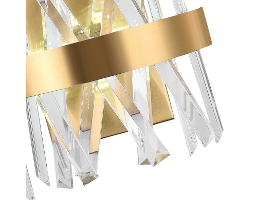 Светодиодное бра LED LAMPS 81113/1W нимб с моб. приложением 35W, золото, LED