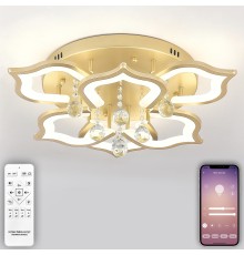 Светодиодный светильник люстра INNOVATION STYLE 83052 с пультом ДУ, моб. приложением 100W, золотой, LED