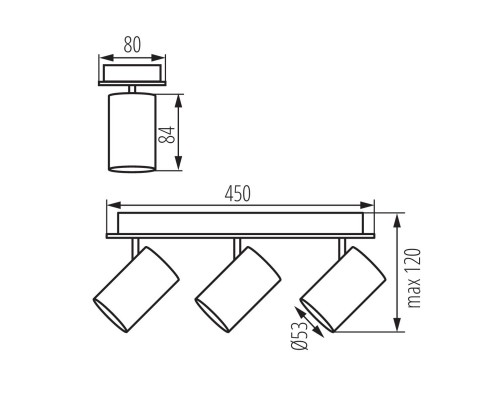 Спот Kanlux EVALO EL-3I B-SR 35695