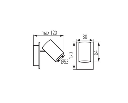 Спот Kanlux EVALO EL-1I W-SR 35690