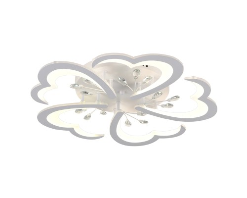 Светодиодный светильник люстра LED LAMPS 81120/5C с пультом ДУ, моб. приложением 100W, белый, LED