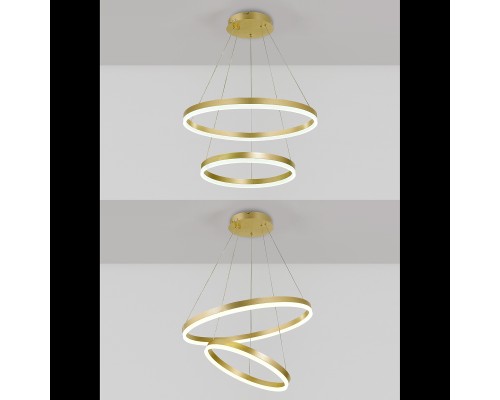 Подвесная светодиодная люстра Natali Kovaltseva LED LAMPS 81299 LED Золотой 140Вт