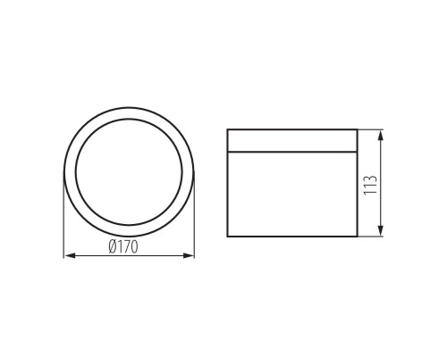 Накладной точечный светодиодный светильник Kanlux TIBERI PRO NT30W-940B 35679