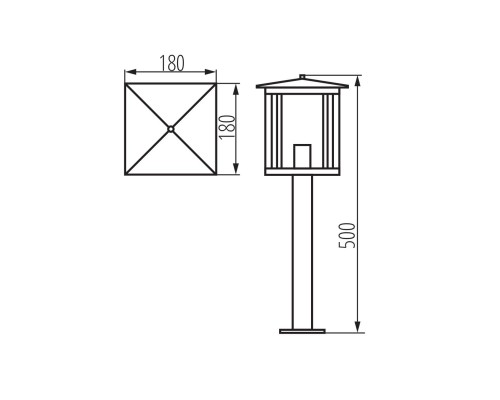 Садовый светильник Kanlux SELTO 50 B 36556