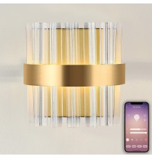 Светодиодное бра LED LAMPS 81125/1W нимб с моб. приложением 35W, золото, LED