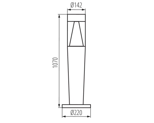 Уличный светильник Kanlux INVO TR 107-O-GR 29177