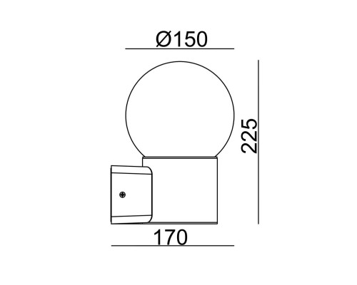 Уличный настенный светильник Escada 30001W/01