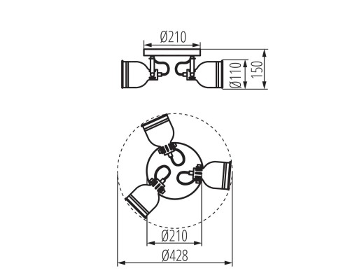 Спот Kanlux DERATO EL-3O B-SR 35644