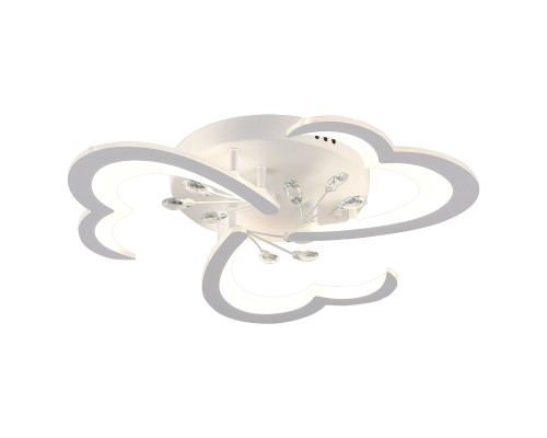 Светодиодный светильник люстра LED LAMPS 81120/3C с пультом ДУ, моб. приложением 80W, белый, LED