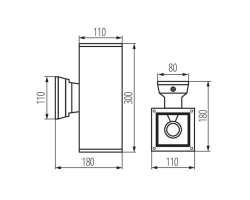 Фасадный светильник Kanlux LART EL-260-GR 29833