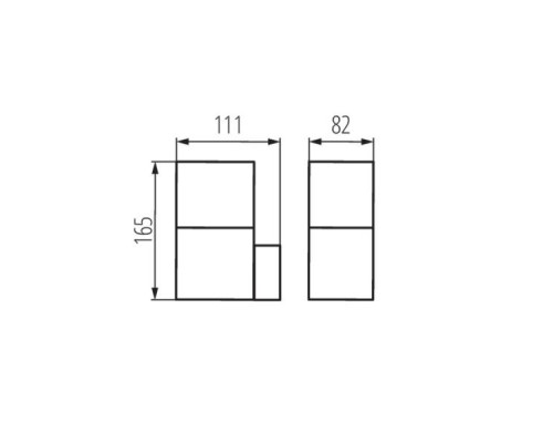 Фасадный светильник Kanlux VADRA 16L-UP 29010