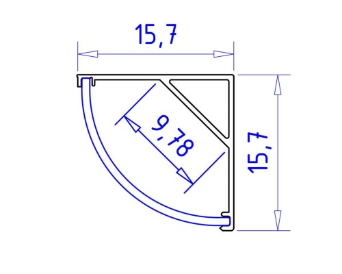 Профиль с рассеивателем Ambrella Illumination GP2100AL