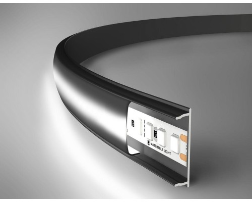 Профиль с рассеивателем Ambrella Illumination GP1600BK/BK