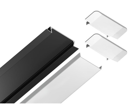 Встраиваемый профиль с рассеивателем Ambrella Illumination GP1100BK