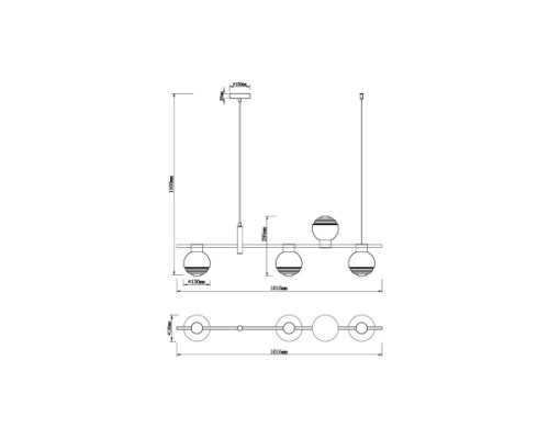 Подвесной светильник Vele Luce Capriccio VL5882P04