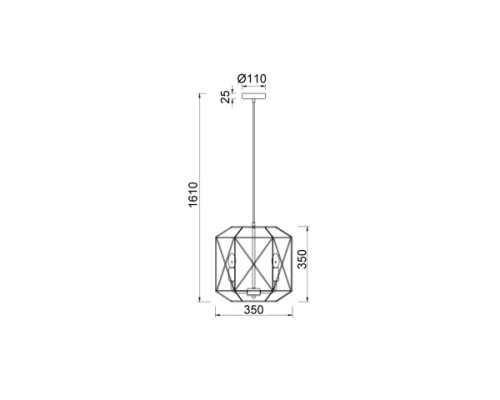 Подвесной светильник Vele Luce Evans VL4032P03