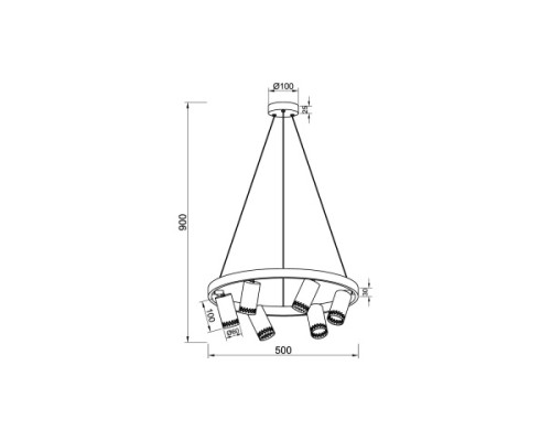 Подвесной светильник Vele Luce Moto VL5784P06