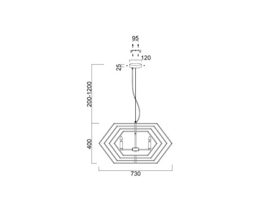 Подвесной светильник Folle 4xE14 40W VL1514P04