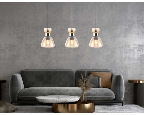 Светильник подвесной со стеклянными плафонами Ambrella light Traditional TR3404