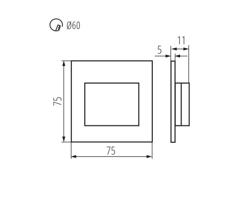 Подсветка лестницы Kanlux ERINUS LED LL W-NW 33325