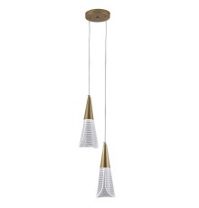 Светильник подвесной Natali Kovaltseva LED LAMPS 81117/2C Triangle 14Вт Золото 3200 / 4300 / 6500К