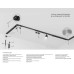 Шинопровод для монтажа в натяжной ПВХ потолок системы крепления Гарпун 2м Ambrella Light TRACK SYSTEM GL1945