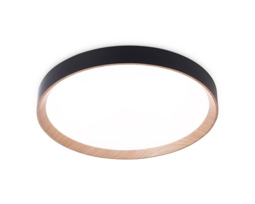 Потолочный светодиодный светильник Ambrella light черный/светлое дерево FZ1326