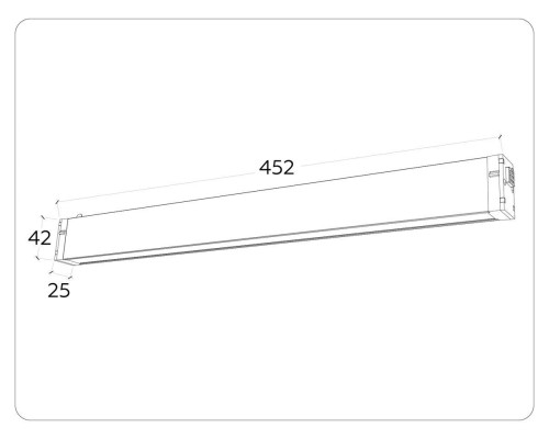 Трековый светодиодный светильник Ambrella Light Track System Magnetic 220V GL1282